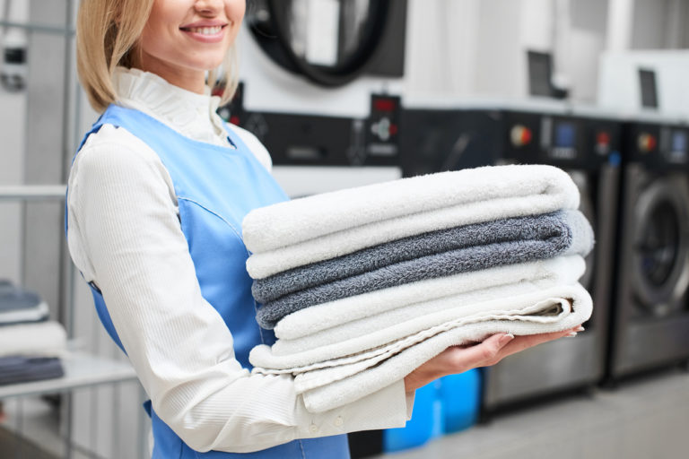 Professional wash and fold service at NTX Washhouse